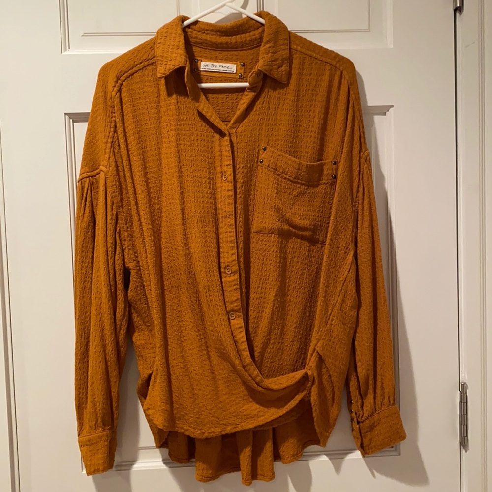Free people long sleeve blouse
